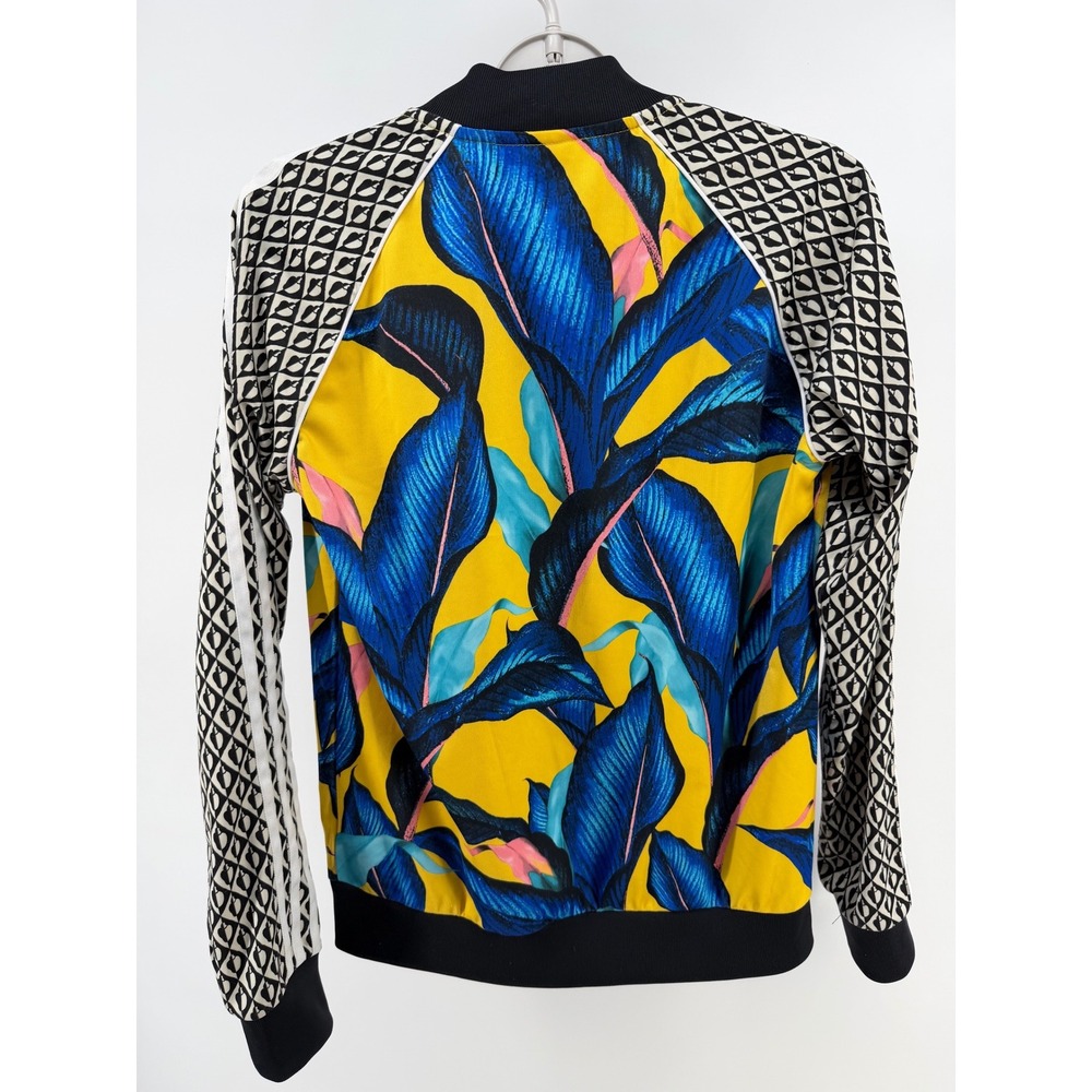 Adidas x FARM Rio Birds of Paradise Semi Spark Women Track Jacket Small - Picture 2 of 6